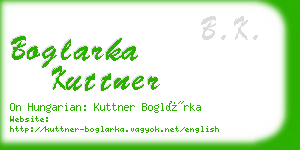 boglarka kuttner business card